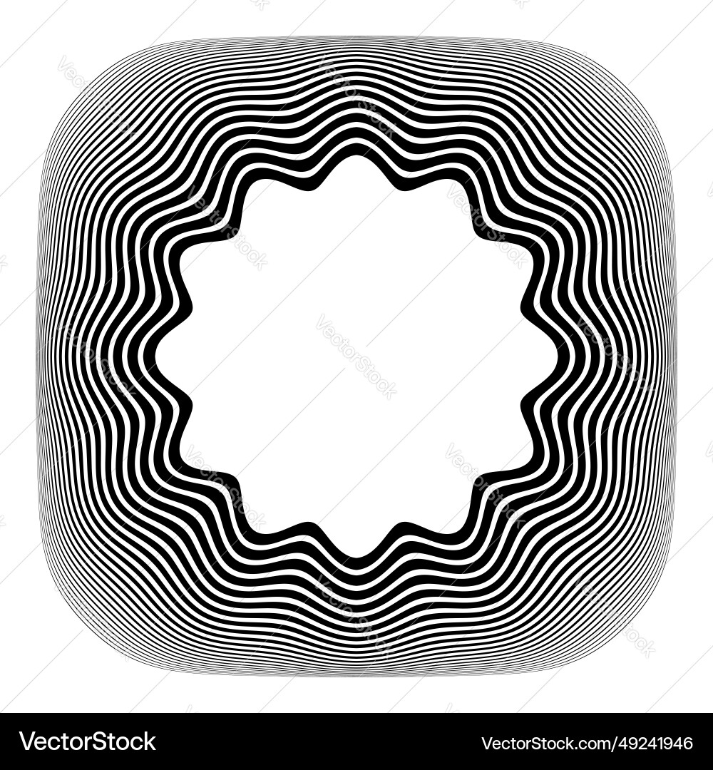 Wavy lines pattern vector image