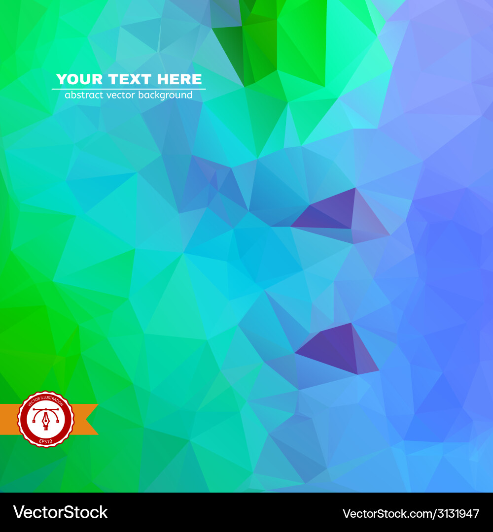 Abstract colorful triangles background vector image