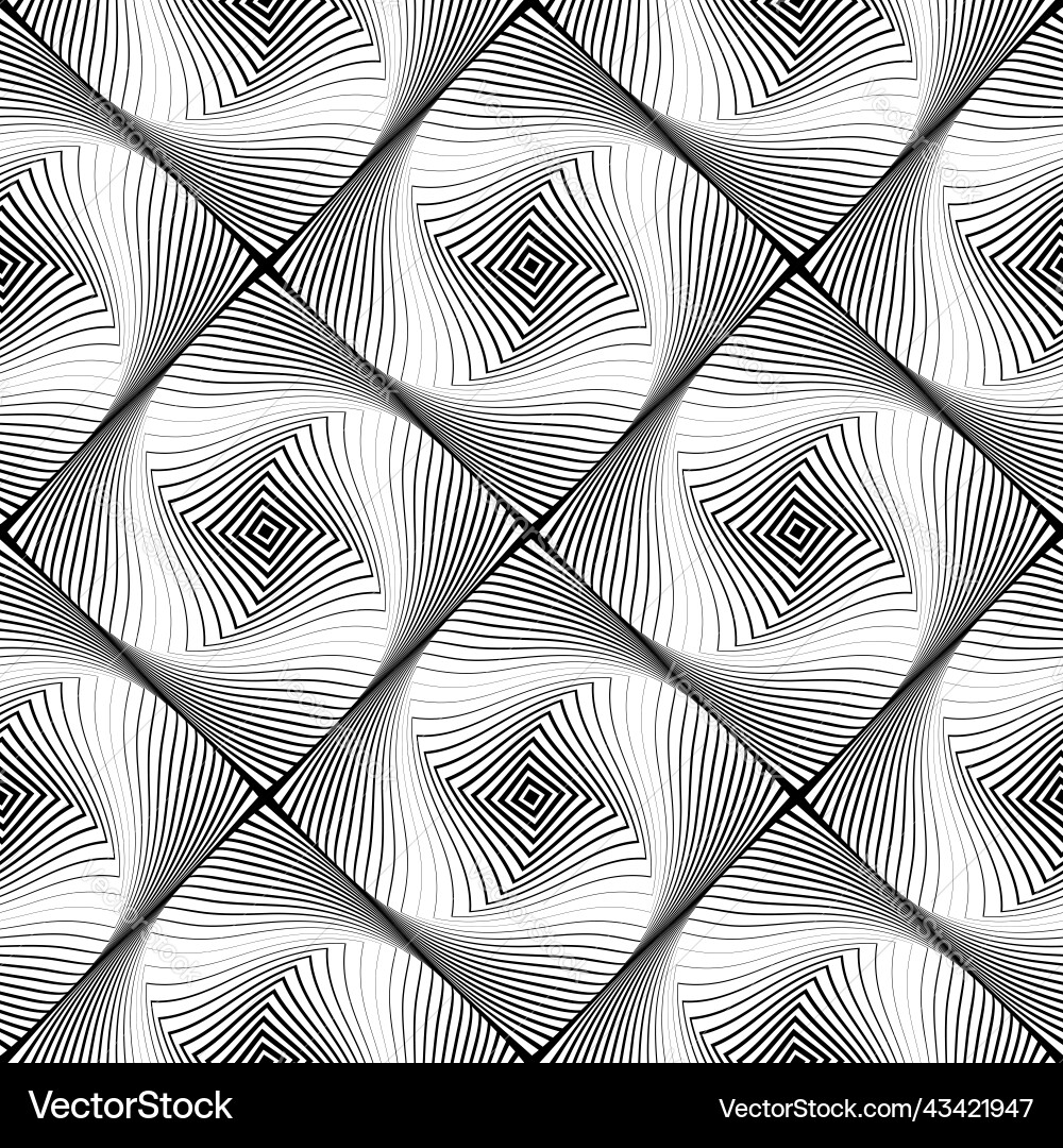 Abstract seamless op art pattern lines texture Abstract seamless op art pattern lines texture vector image