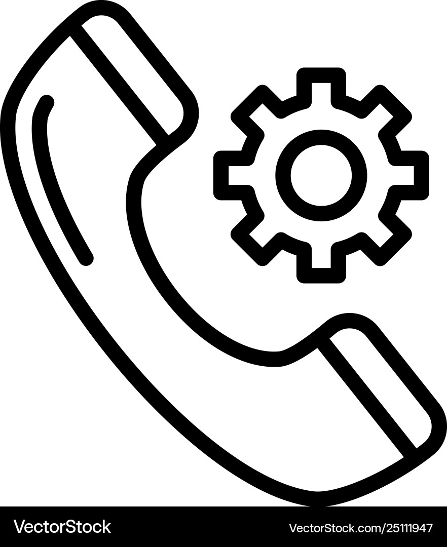 Call setting Call setting Vector Image