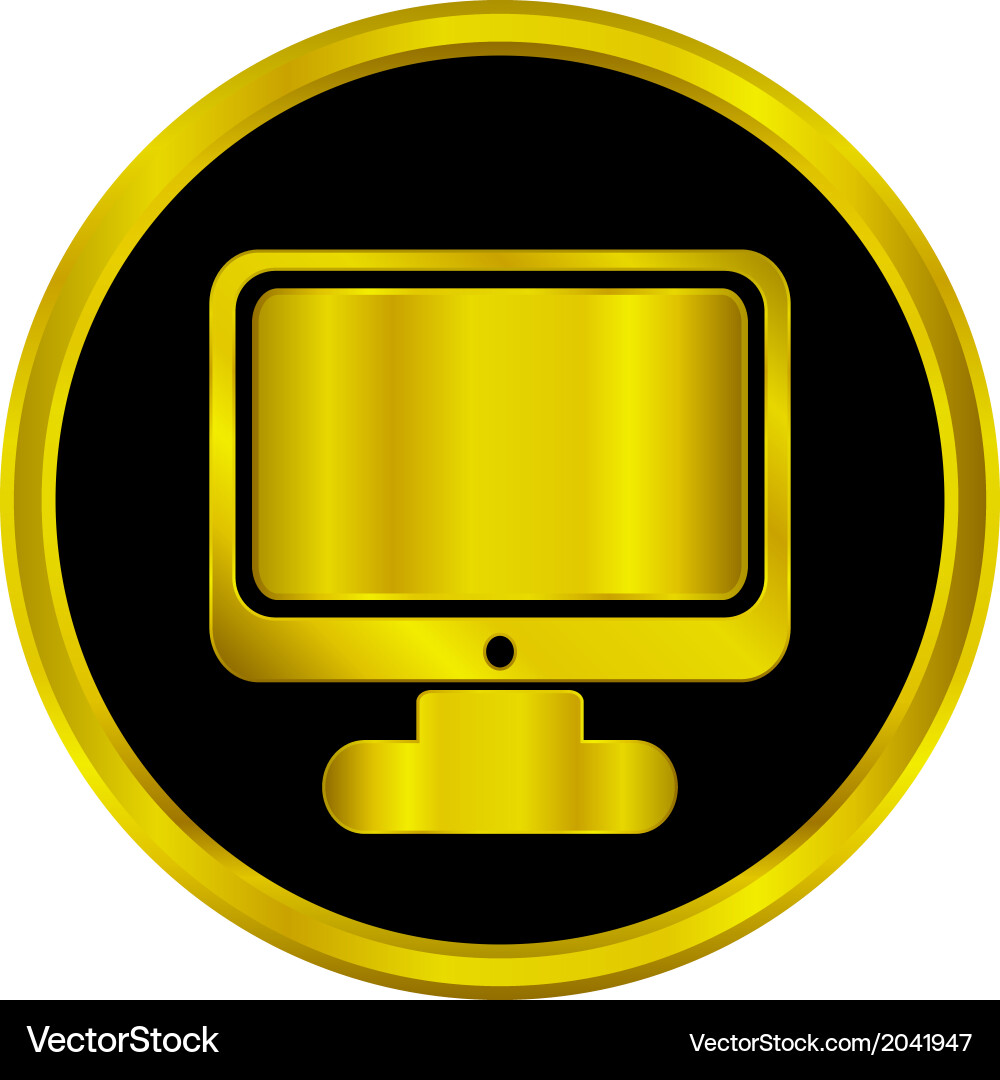 Computer button Vector Image