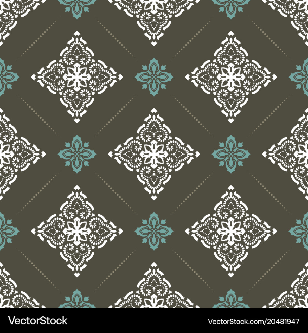 Damask seamless pattern Vector Image