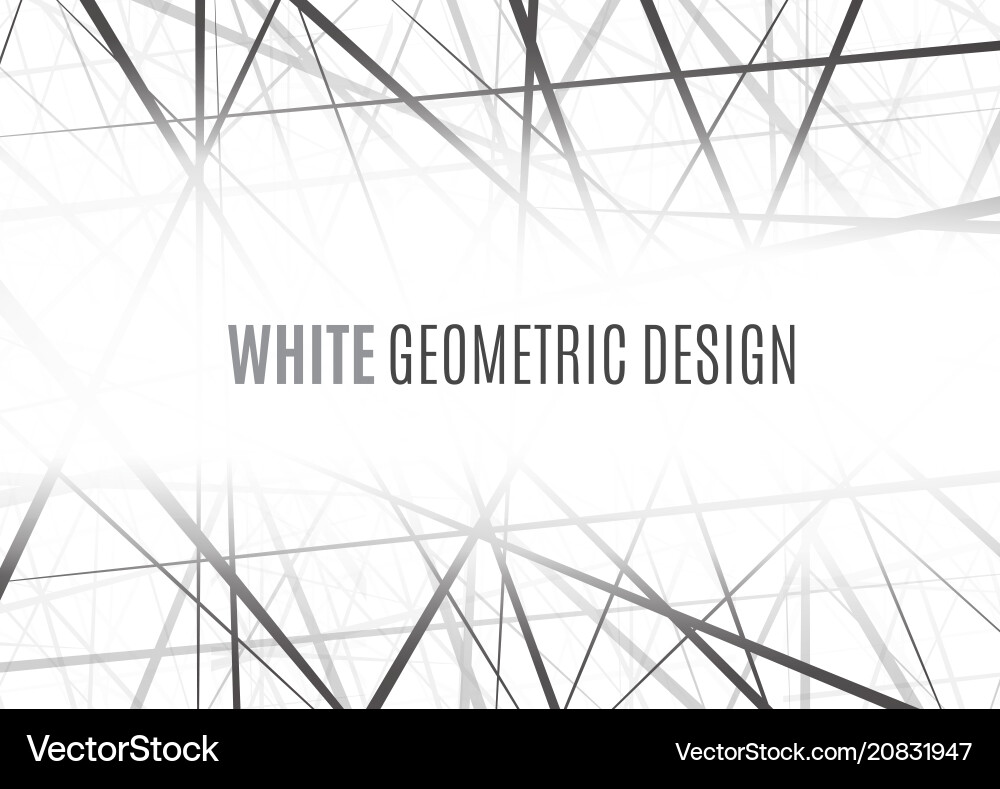 Random chaotic lines abstract geometric pattern vector image