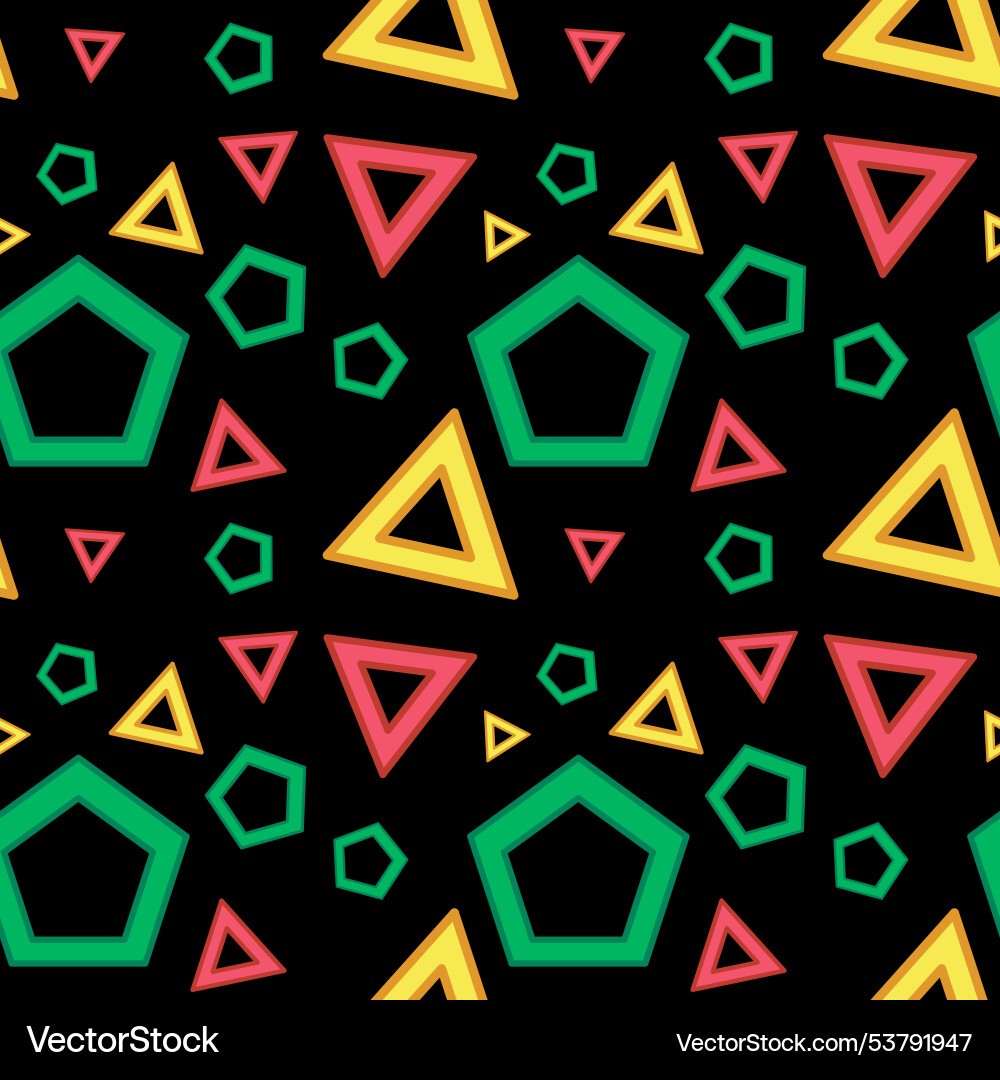 Seamless pattern with triangles and pentagons Seamless pattern with triangles and pentagons vector image