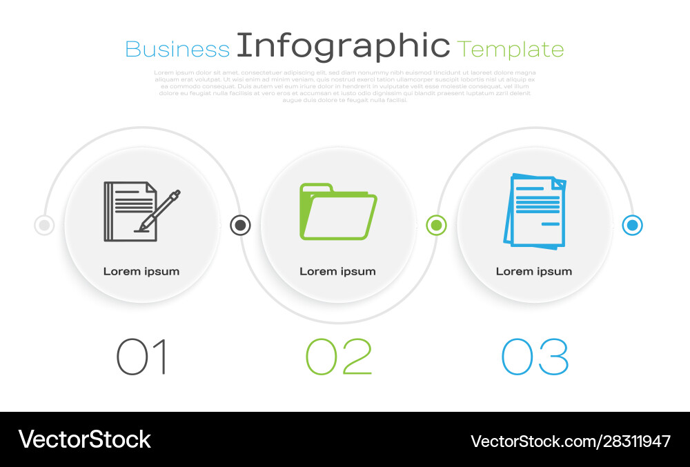Set line blank notebook and pen document folder Set line blank notebook and pen document folder vector image