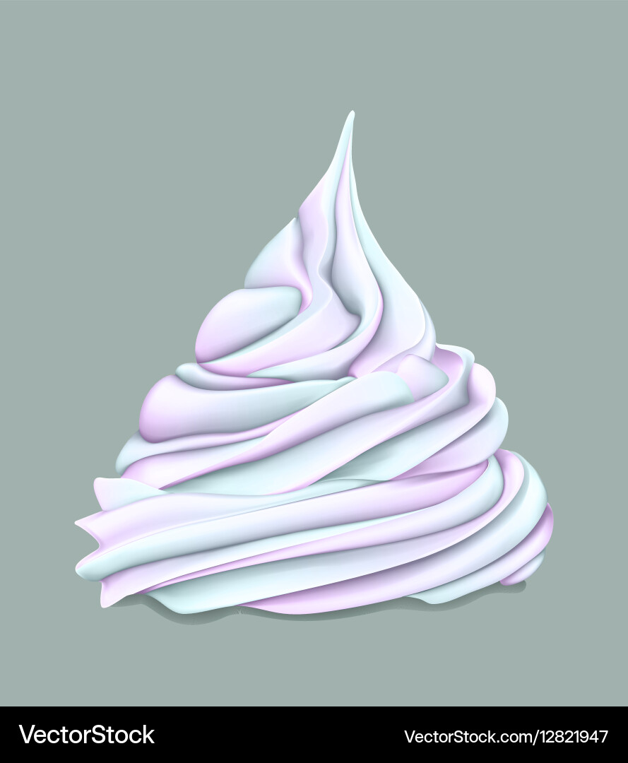 Twisted multi-color gradient cream Vector Image