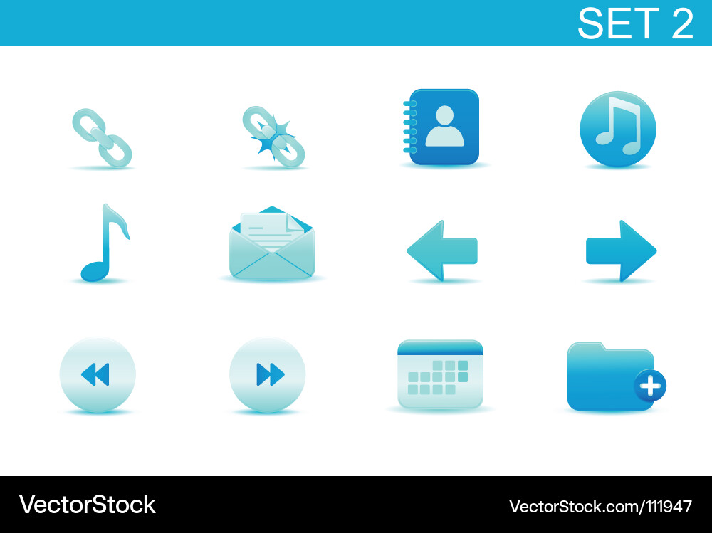 Web Icons Set vector image
