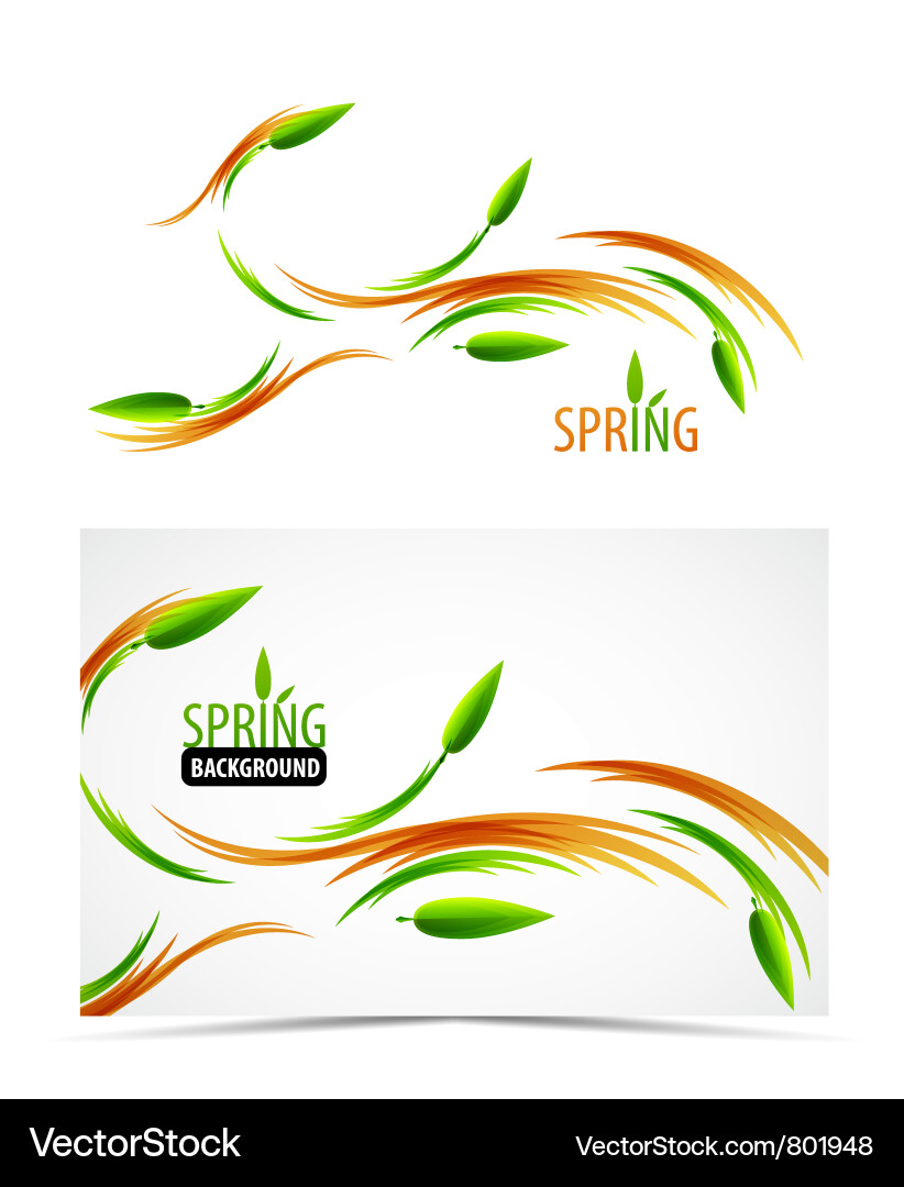 Abstract spring summer waves Vector Image