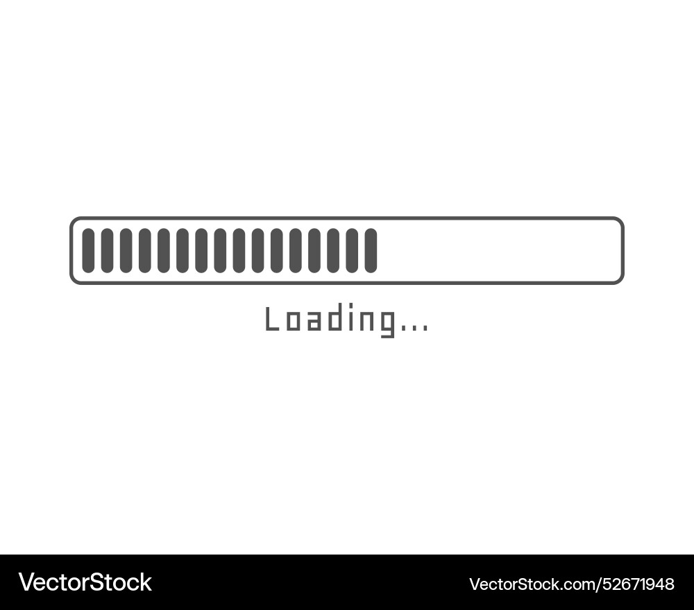 Collection loading bar status icon set of loaded Collection loading bar status icon set of loaded Vector Image