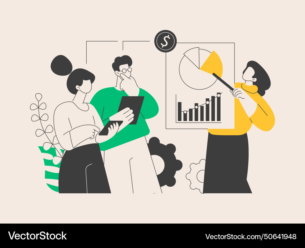 Consultative selling abstract concept Royalty Free Vector