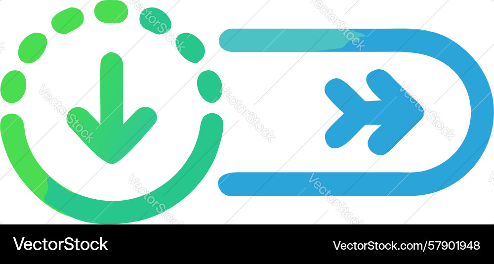 Data progress loader icon loading and transfer Vector Image