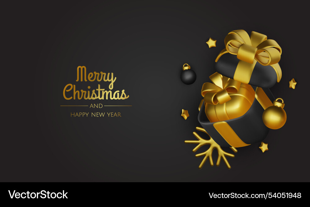 Happy new year and merry christmas Happy new year and merry christmas vector image