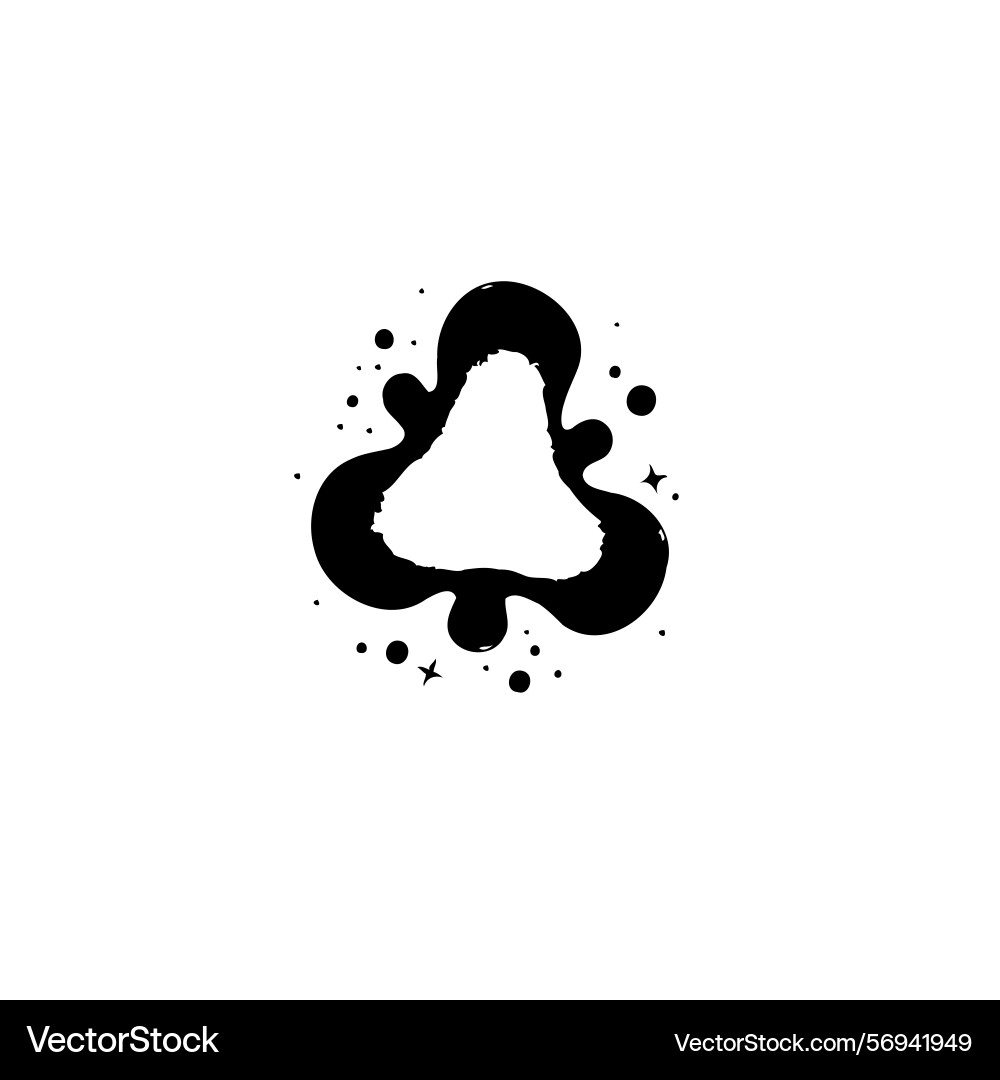 Abstract form composition with negative space Abstract form composition with negative space Vector Image