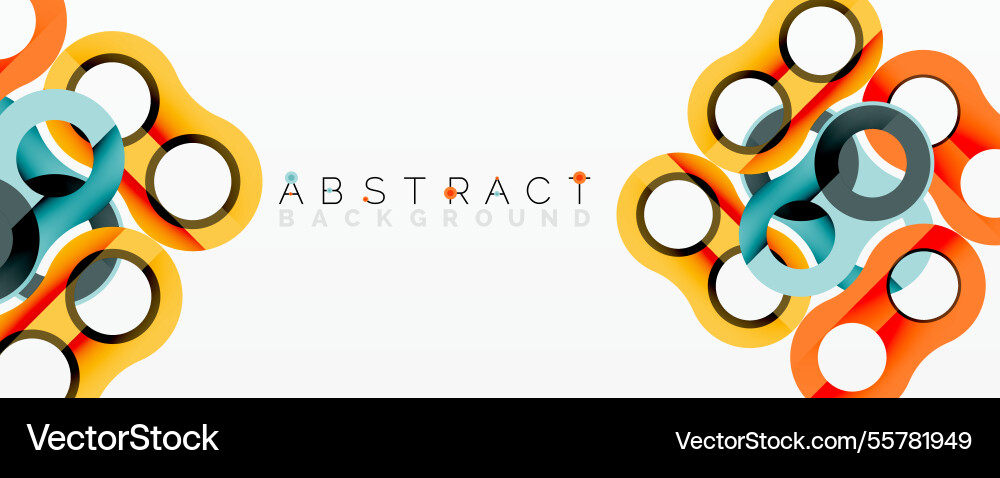 Abstract geometric pattern with interlocking Abstract geometric pattern with interlocking vector image