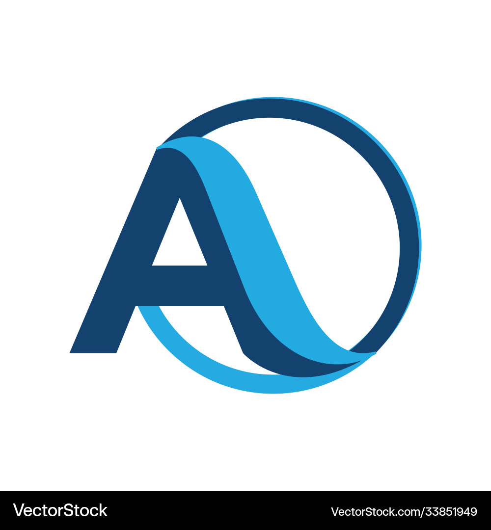 Abstrakte benutzerdefinierte Buchstaben ein Logo Konzept Design Abstrakte benutzerdefinierte Buchstaben ein Logo Konzept Design vektorbild