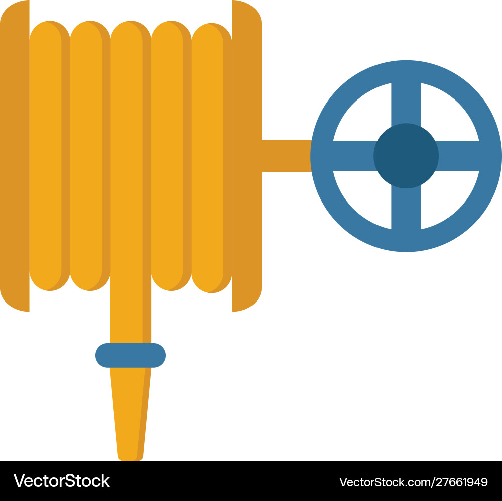Fire hose icon simple flat element from vector image