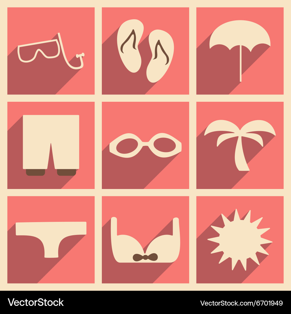 Flat with shadow concept and mobile application Vector Image