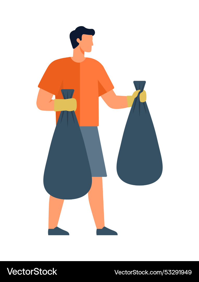 Garbage utilizing eco-friendly practices helps Vector Image