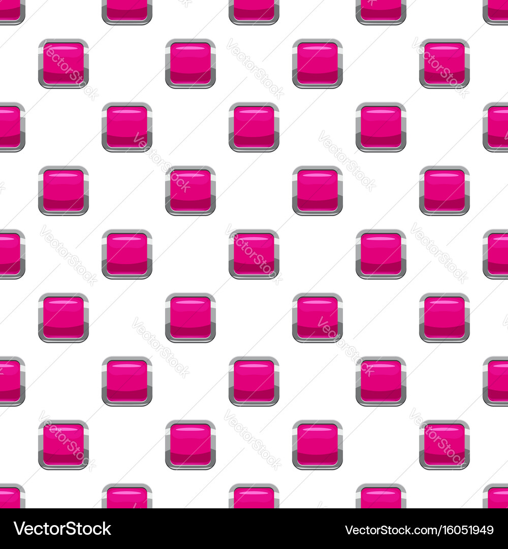 Pink square button pattern vector image