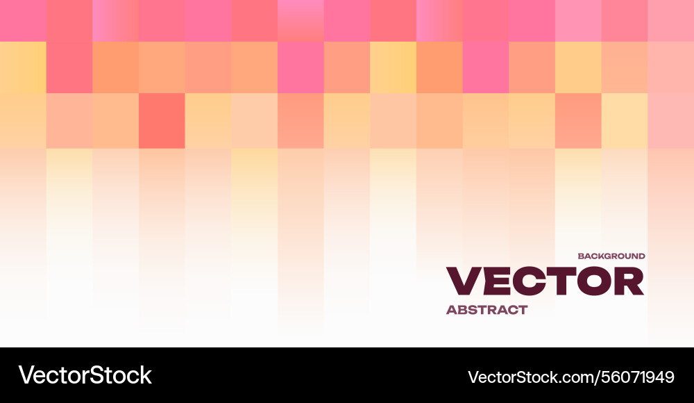 Pixelated gradient background with warm tones Pixelated gradient background with warm tones vector image