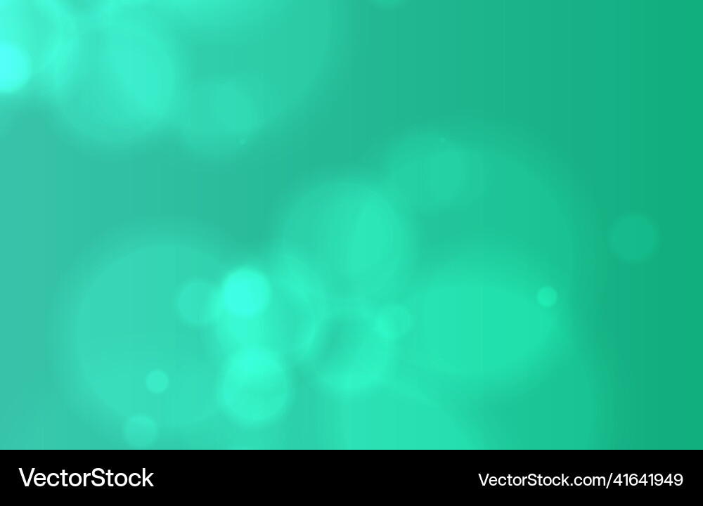 Turquoise color bokeh background with blur effect Turquoise color bokeh background with blur effect vector image