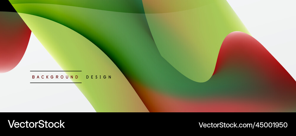 Abstract background fluid gradient color wave Vector Image