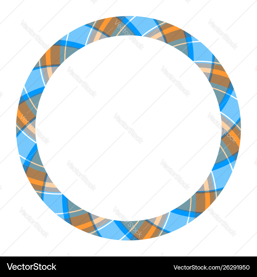 Circle borders and frames round border pattern vector image