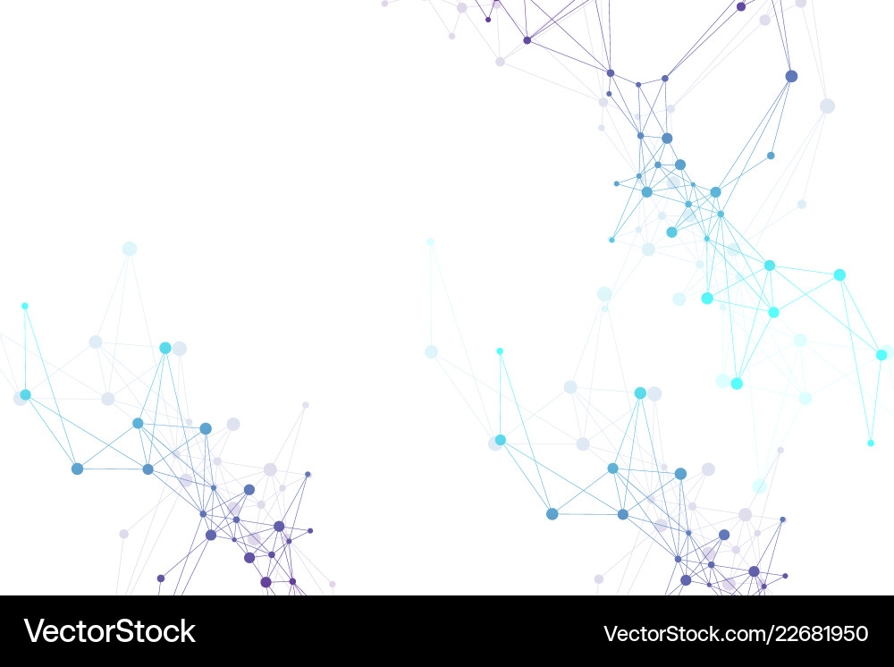 Connected Network Abstract Background Vector Image