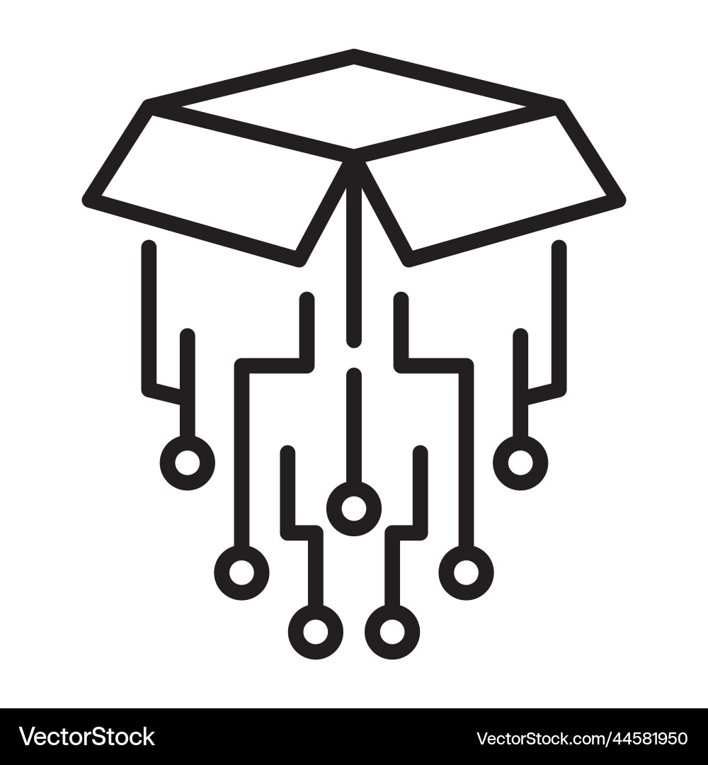Digital product linear icon development Digital product linear icon development vector image