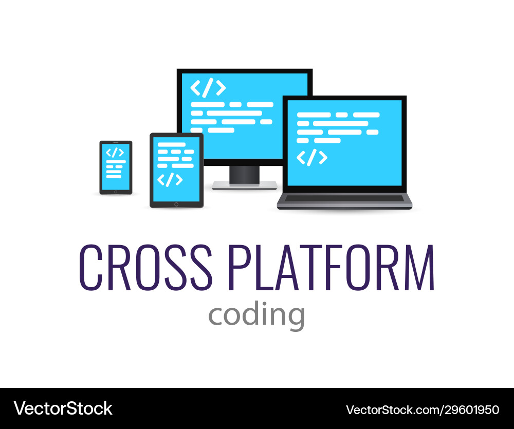 Flat Concept Codierung Website hell Flat Concept Codierung Website hell vektorbild