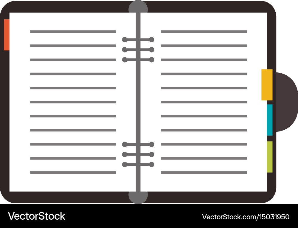 Notebook icon image vector image