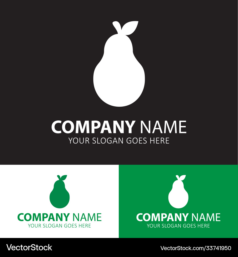 Pear icon for web and mobile vector image