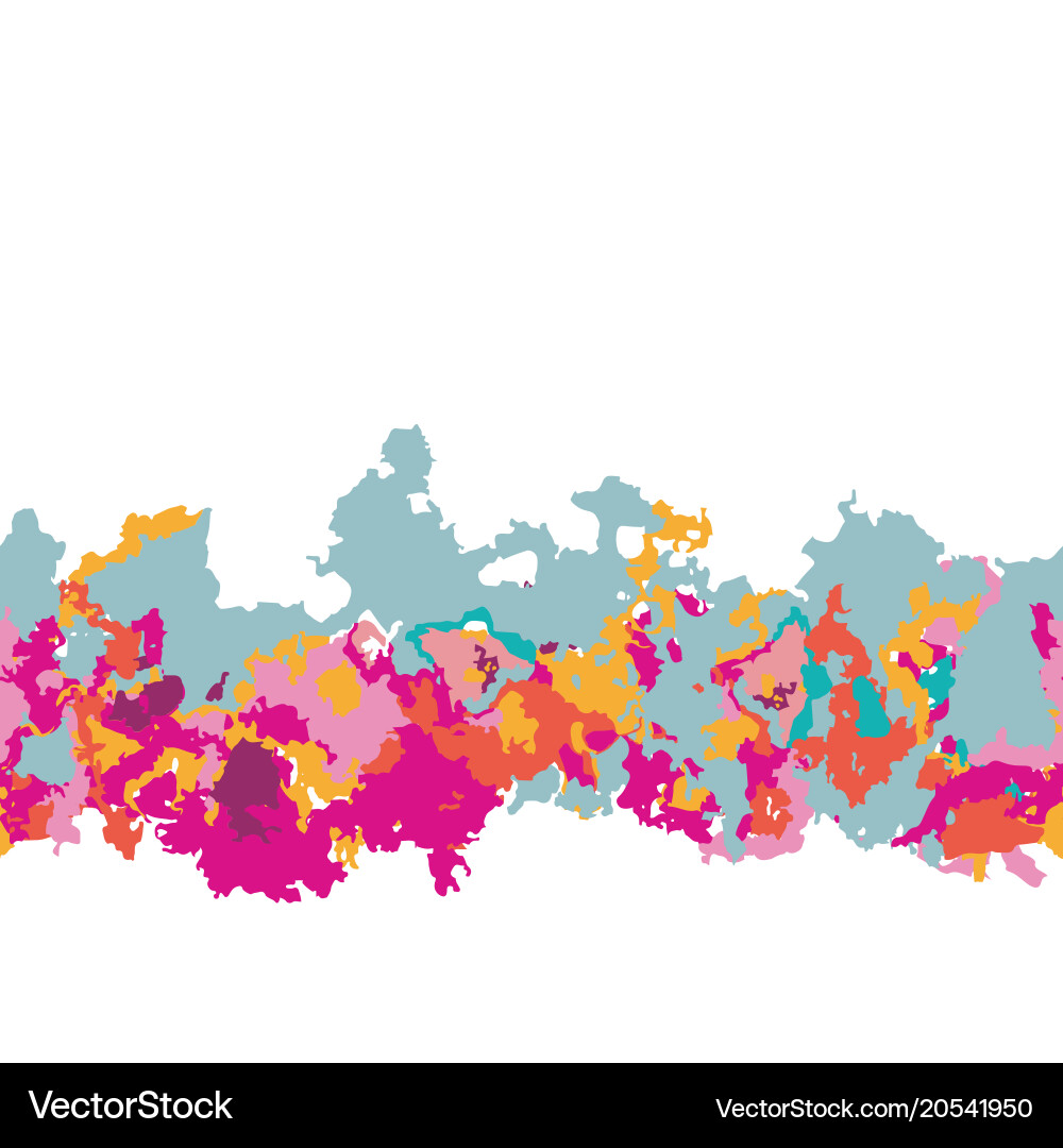 Seamless horizontal pattern colorful Vector Image