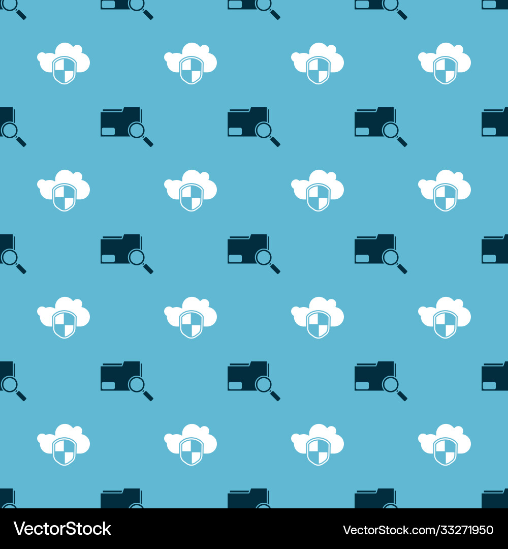 Set search concept with folder and cloud Set search concept with folder and cloud vector image