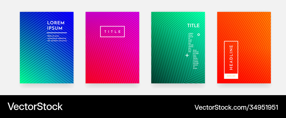 Abstract gradient color pattern texture for book Vector Image