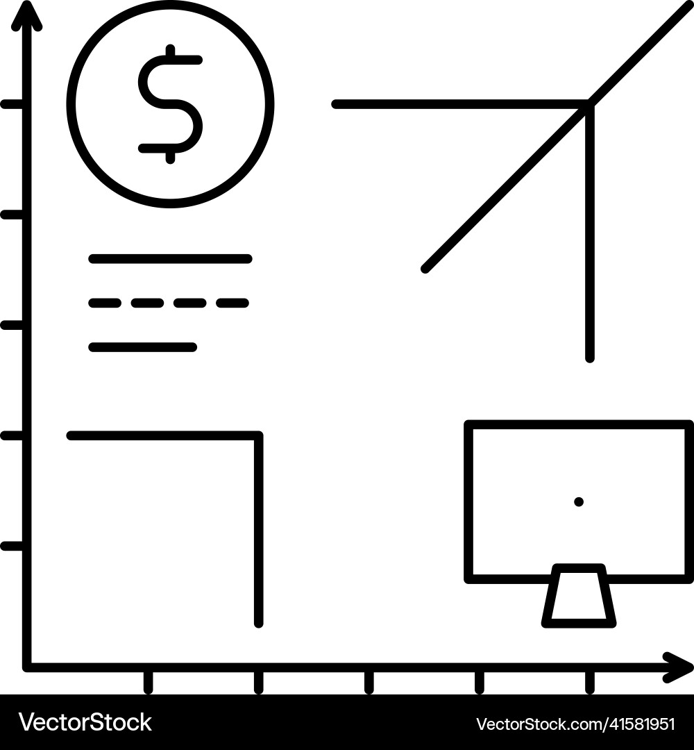 Arbeitszeit mit Computerzeilensymbol Arbeitszeit mit Computerzeilensymbol vektorbild