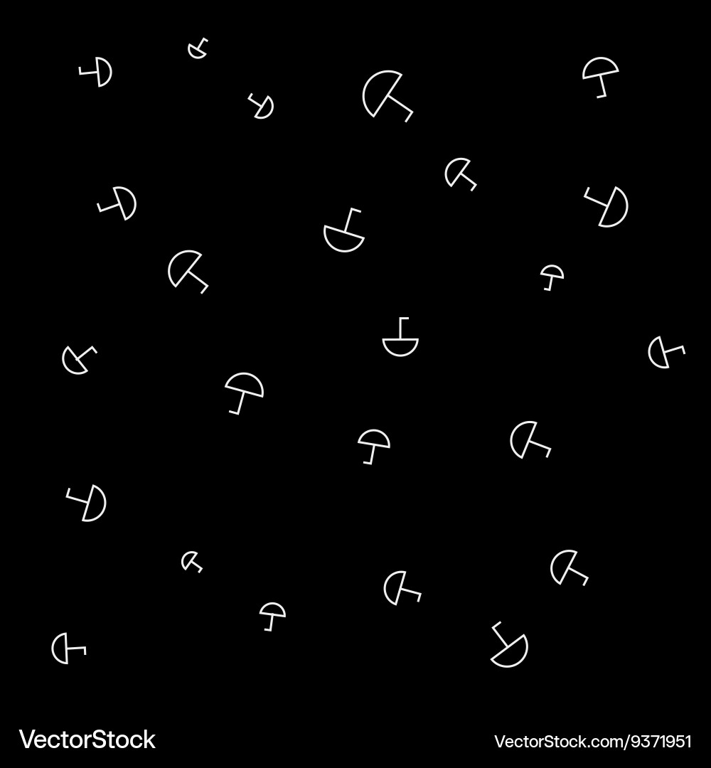 Autumn monochrome simple minimal pattern Vector Image