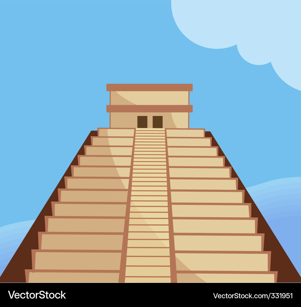 Aztec Pyramids Icon Aztec Pyramid Clipart Mexico Symbols Set. Ancient Aztec Pyramid And...