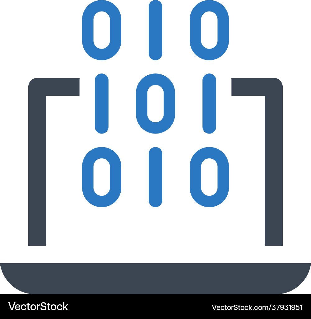 Binary Code Icon vector image