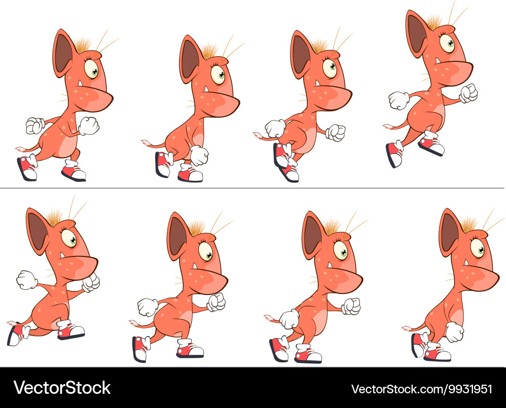 Cartoon character of devils for computer game Vector Image