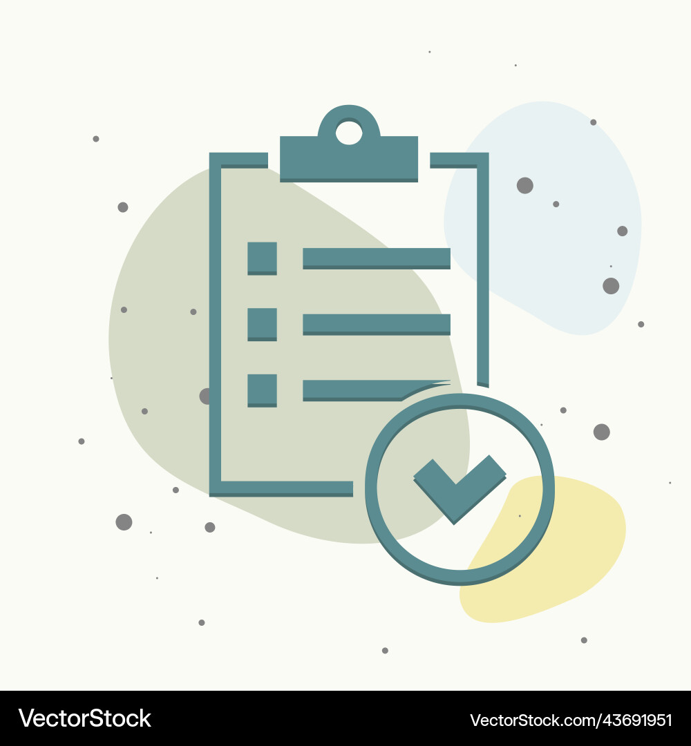 Clipboard and checklist with checkmarks business Vector Image