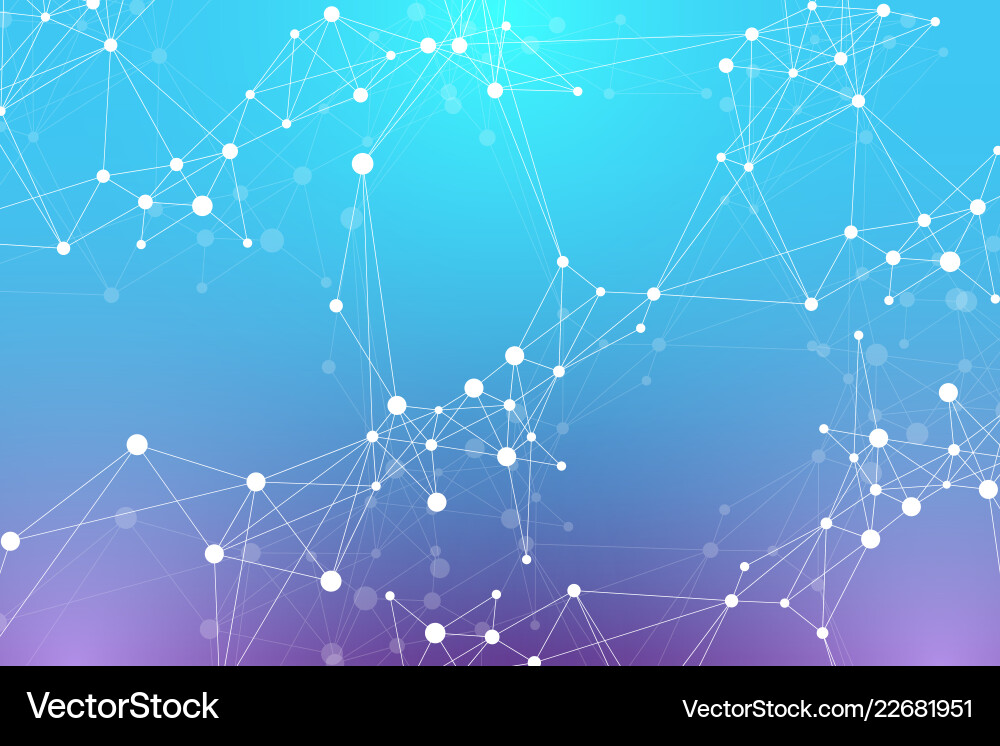Connected Network Abstract Background vector image