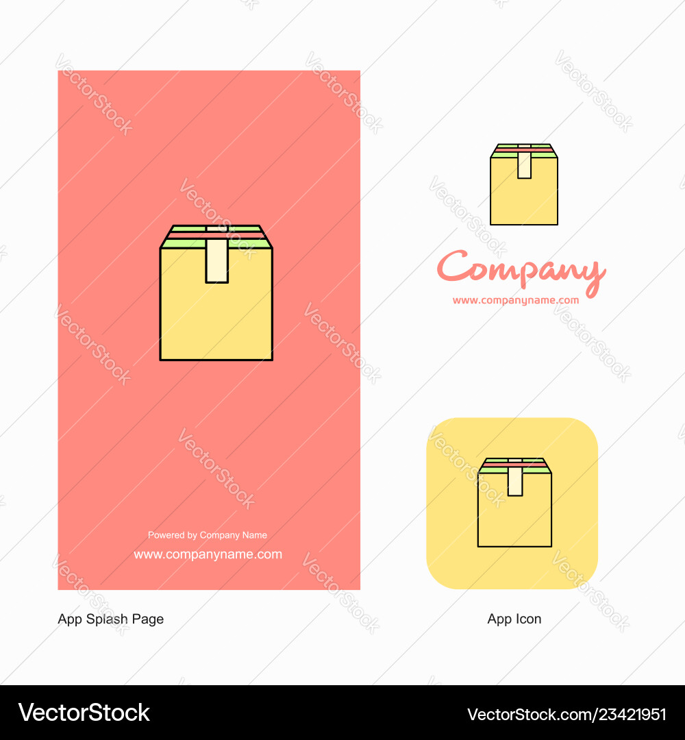 Database App Icon & Splash Page Vector Image