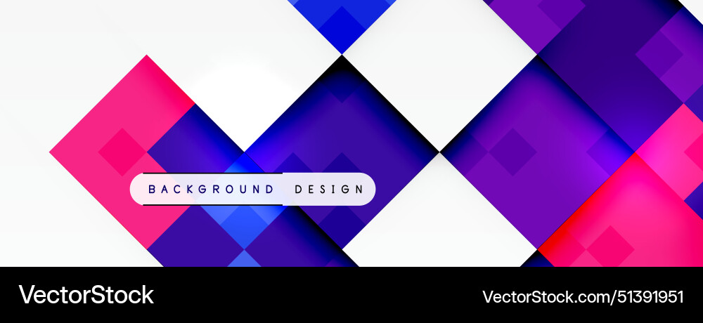 Dynamic colorful squares background Vector Image