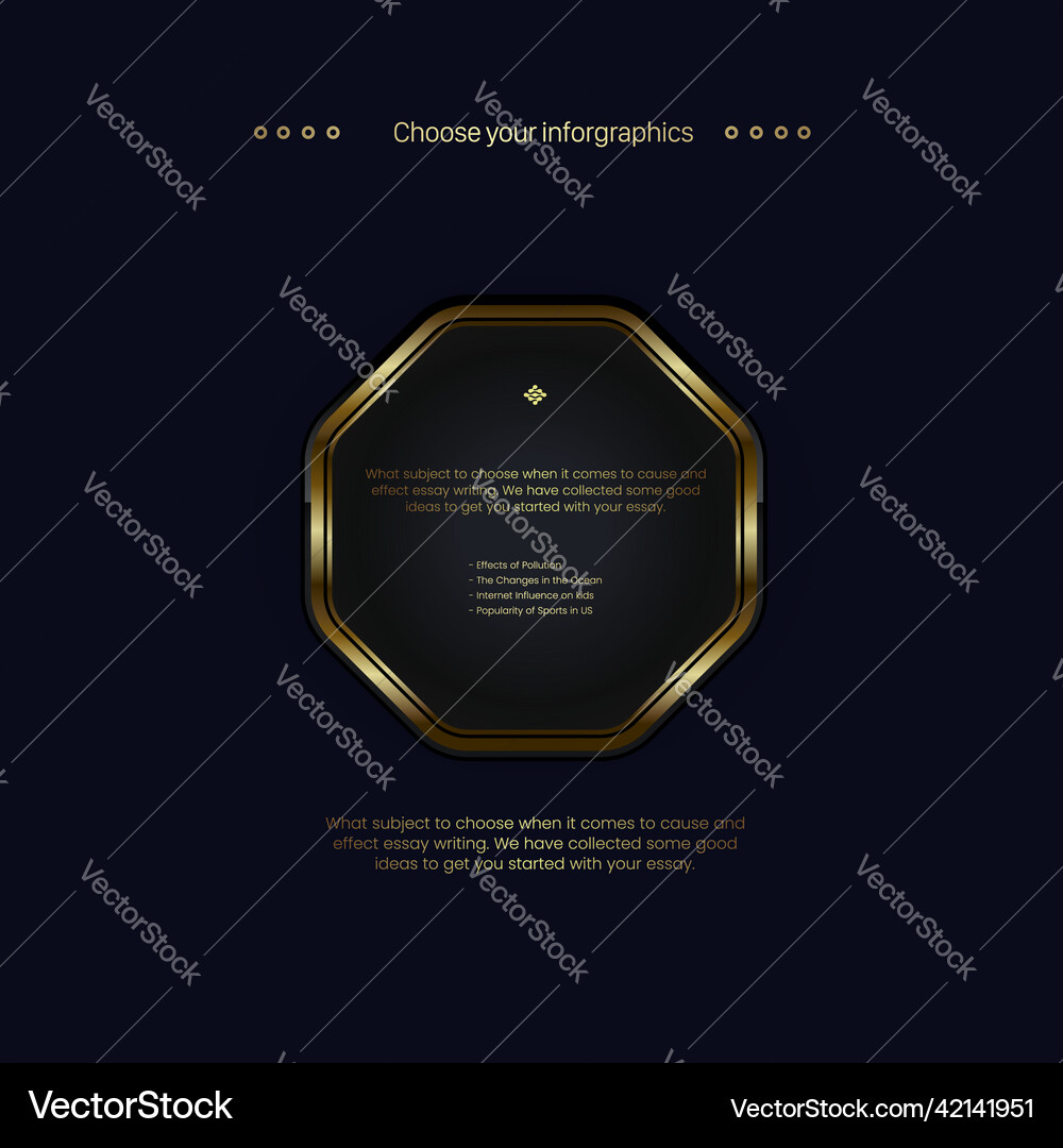 Nice golden polygon shapes button web design Vector Image