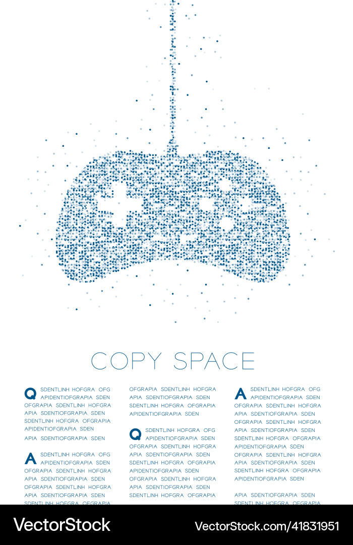 Retro gamepad or joypad shape particle geometric Retro gamepad or joypad shape particle geometric vector image