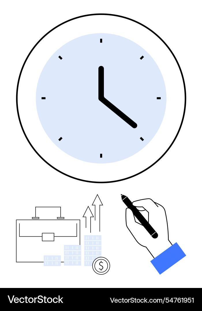 Time management essentials prioritizing tasks Time management essentials prioritizing tasks vector image