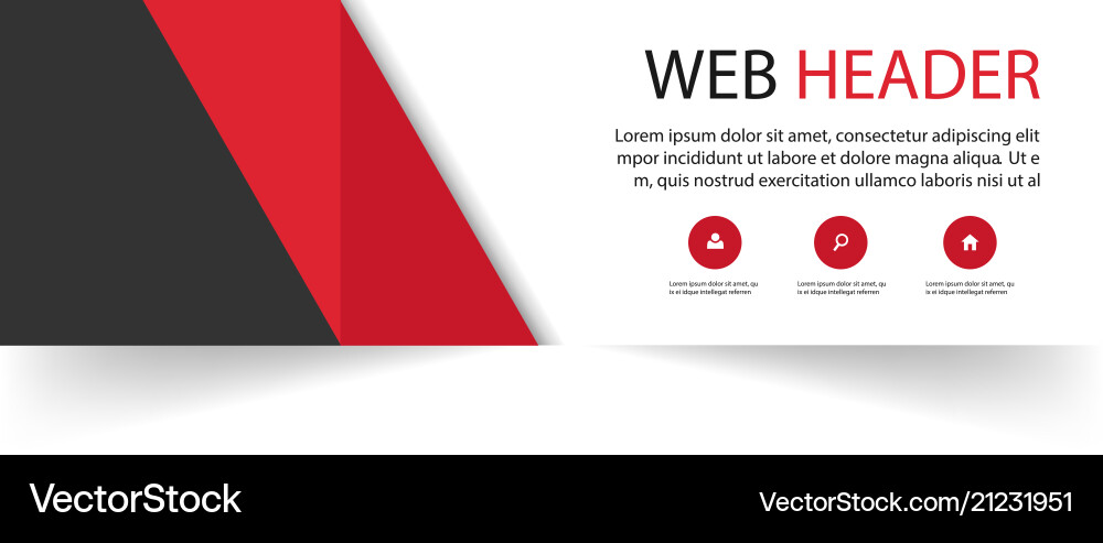 Web header modern red black background imag Web header modern red black background imag Vector Image