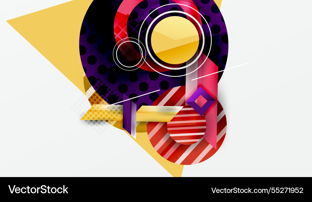 Dynamic complex geometric abstract background Dynamic complex geometric abstract background vector image