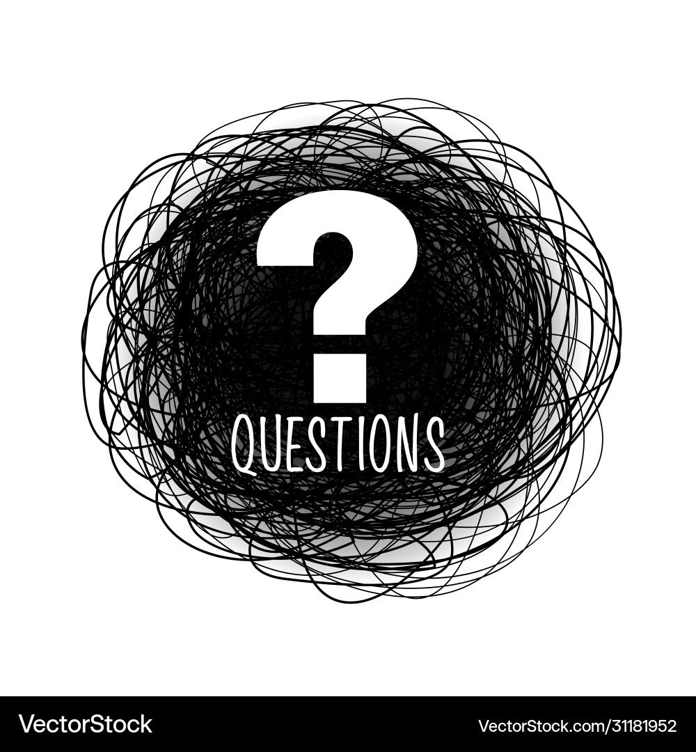 Help and Support Question Mark vector image